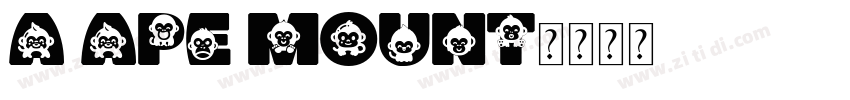 a ape mount字体转换